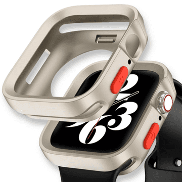 GS Silikonski ovitek za Apple Watch 4/5/6/SE 44 mm, bež