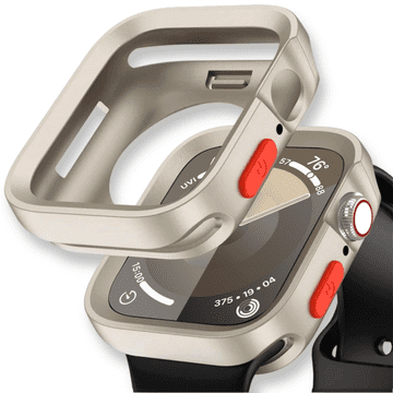 GS Silikonski ovitek za Apple Watch 7/8/9 41 mm, bež
