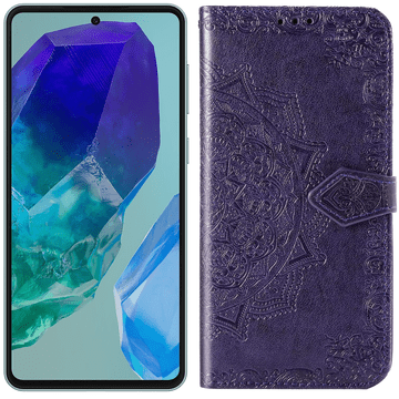 GS Ovitek za Samsung Galaxy M55 5G, Mandala, vijoličen