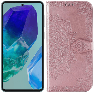 GS Ovitek za Samsung Galaxy M55 5G, Mandala, roza