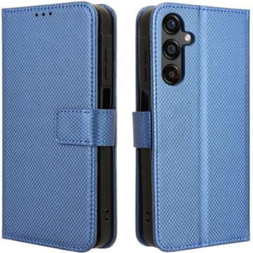 GS Ovitek za Samsung Galaxy M55 5G s preklopom, pametna denarnica z magnetom, moder