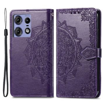 GS Ovitek za Motorola Edge 50 Pro, Mandala, vijoličen