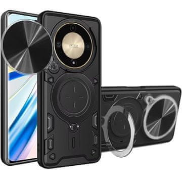 GS Oklepni ovitek za Honor Magic 6 Lite 5G, CamShield Slide, črn