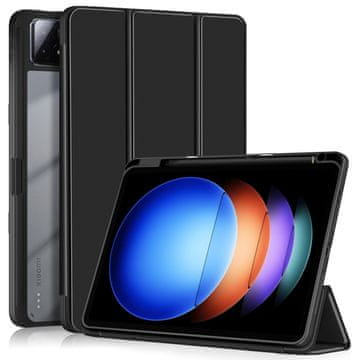 GS Ovitek za Xiaomi Pad 6S Pro 12.4, Smartcase Hybrid, z držalom za pisalo, črn