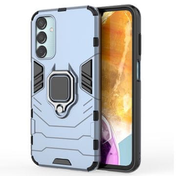 GS Ovitek z obročem in stojalom za Samsung Galaxy M15 5G, moder