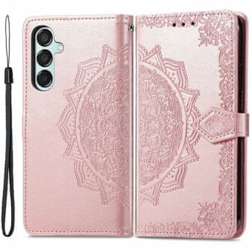 GS Ovitek za Samsung Galaxy M15 5G, Mandala, roza