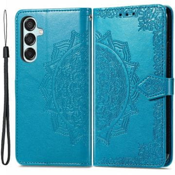 GS Ovitek za Samsung Galaxy M15 5G, Mandala, moder