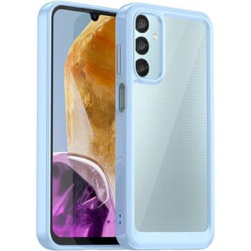 GS Ovitek za Samsung Galaxy M15 5G Fusion Hybrid, prozoren / moder