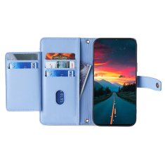 GS Realme 12 Pro 5G / 12 Pro+ 5G preklopni ovitek, denarnica z zadrgo in žepkom, moder