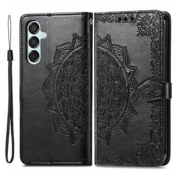 GS Ovitek za Samsung Galaxy M15 5G, Mandala, črn