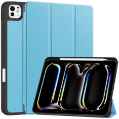 GS Ovitek za iPad Pro 11" M5 2025 / M4 2024 (6./5. generacija), Smartcase z držalom za pisalo, moder
