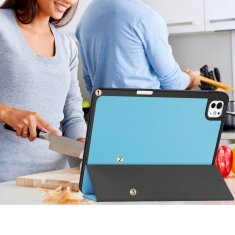 GS Ovitek za iPad Pro 11" M5 2025 / M4 2024 (6./5. generacija), Smartcase z držalom za pisalo, moder