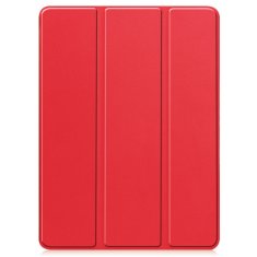 GS Ovitek za iPad Pro 11" M5 2025 / M4 2024 (6./5. generacija), Smartcase z držalom za pisalo, rdeč