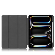 GS Ovitek za iPad Pro 11" M5 2025 / M4 2024 (6./5. generacija), Smartcase z držalom za pisalo, rdeč
