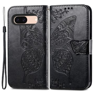 GS Ovitek za Google Pixel 8A, metulj, črn