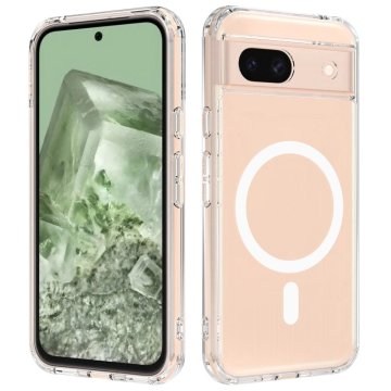 GS Ovitek Fusion Hybrid za Google Pixel 8A z MagSafe, prozoren