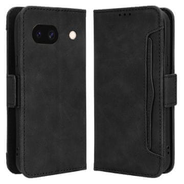 GS Preklopni ovitek za Google Pixel 8A, reža za kartico, črn