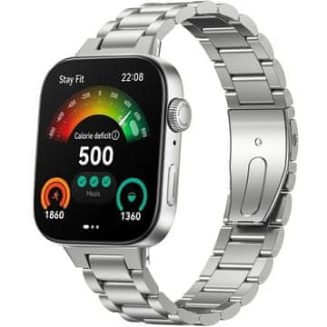 GS Jeklena zapestnica za Huawei Watch Fit 4 / 4 Pro / 3, srebrna