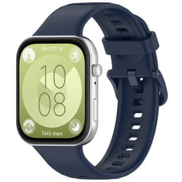 GS Silikonski pašček za Huawei Watch Fit 4 / 4 Pro / 3, moder