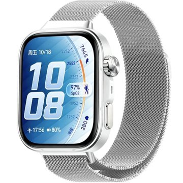 GS Milanska zapestnica za Huawei Watch Fit 4 / 4 Pro / 3, srebrna