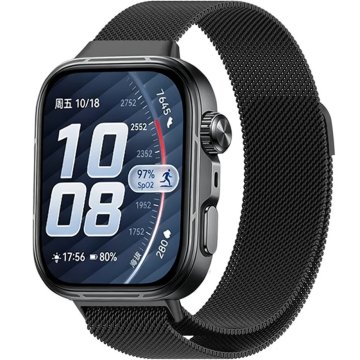 GS Milanska zapestnica za Huawei Watch Fit 4 / 4 Pro / 3, črna