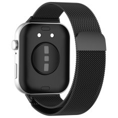 GS Milanska zapestnica + ovitek 2 v 1 + kaljeno steklo za Huawei Watch Fit 3, črna