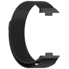 GS Milanska zapestnica + ovitek 2 v 1 + kaljeno steklo za Huawei Watch Fit 3, črna