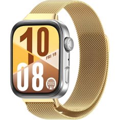 GS Milanska zapestnica + ovitek z zaščitnim ovitko za Huawei Watch Fit 4, zlata
