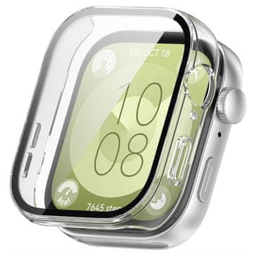 GS Ovitek 2 v 1 + kaljeno steklo za Huawei Watch Fit 3, prozoren