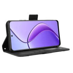 GS Realme 12 preklopni ovitek, reža za kartico, črna