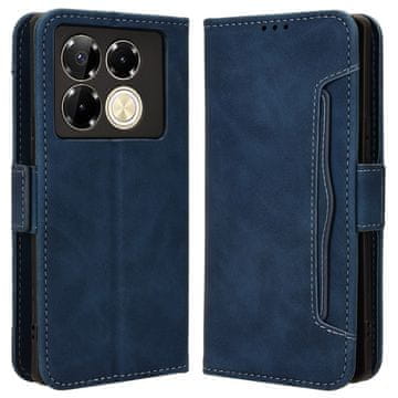 GS Preklopni ovitek za Infinix Note 40 Pro, reža za kartico, temno moder