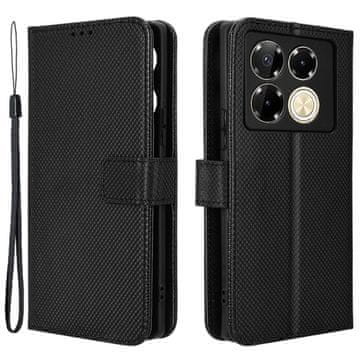 GS Infinix Note 40 Pro preklopni ovitek, pametna denarnica z magnetom, črn