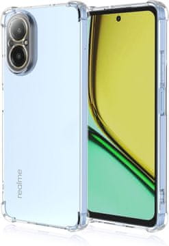 GS Ovitek za Realme C67 4G, odporen proti udarcem, prozoren + 9H steklo