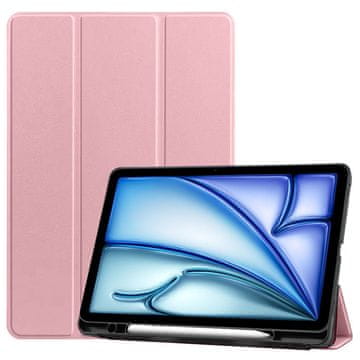 GS Ovitek za iPad Air 11" M4 2026 / M3 2025 / M2 2024, Smartcase z držalom za pisalo, roza