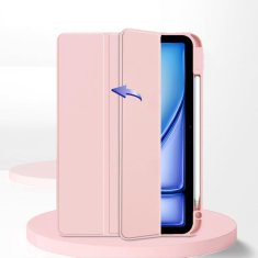 GS Ovitek za iPad Air 13" M4 2026 / M3 2025 / M2 2024, Smartcase Hybrid, z držalom za pisalo, roza