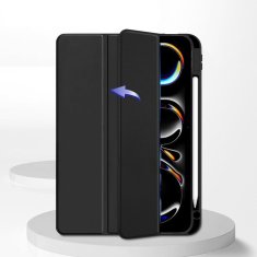 GS Ovitek za iPad Pro 11" M5 2025 / M4 2024 (6./5. generacija), Smartcase Hybrid, z držalom za pisalo, črn