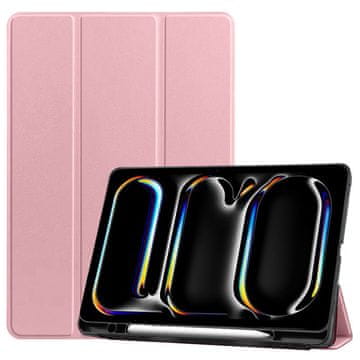 GS Ovitek za iPad Pro 11" M5 2025 / M4 2024 (6./5. generacija), Smartcase z držalom za pisalo, roza