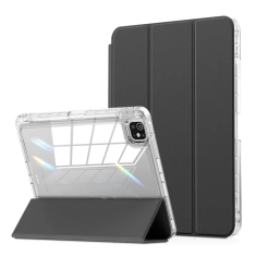 GS Ovitek za iPad Pro 11" M5 2025 / M4 2024 (6./5. generacija), Smartcase Hybrid, z držalom za pisalo, črn