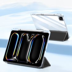 GS Ovitek za iPad Pro 11" M5 2025 / M4 2024 (6./5. generacija), Smartcase Hybrid, z držalom za pisalo, črn
