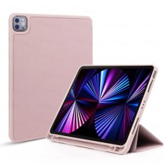 GS Ovitek za iPad Pro 11" M5 2025 / M4 2024 (6./5. generacija), Smartcase z držalom za pisalo, roza