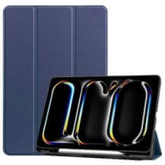 GS Ovitek za iPad Pro 13" M5 2025 / M4 2024 (8./7. generacija), Smartcase z držalom za pisalo, temno moder