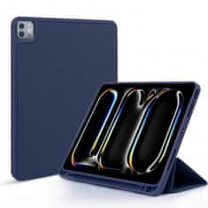GS Ovitek za iPad Pro 13" M5 2025 / M4 2024 (8./7. generacija), Smartcase z držalom za pisalo, temno moder