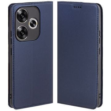 GS Ovitek za Xiaomi Poco F6, usnjena denarnica, modra