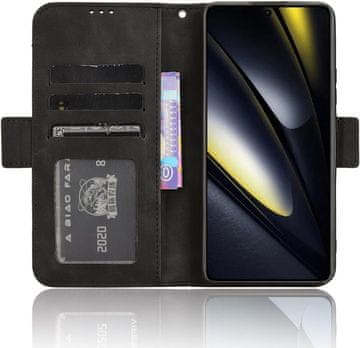 GS Ovitek za Xiaomi Poco F6, reža za kartico, črn