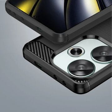 GS Ovitek za Xiaomi Poco F6, karbonski, črn