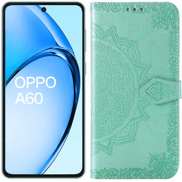GS Preklopni ovitek za Oppo A60, Mandala, zelen
