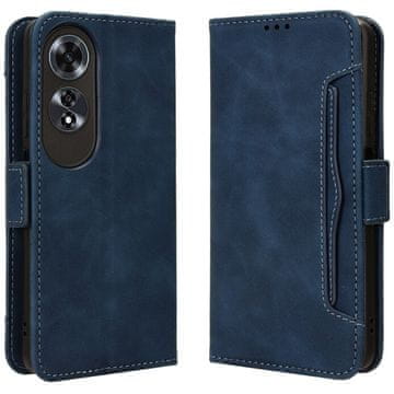 GS Preklopni ovitek za Oppo A60, reža za kartico, temno moder