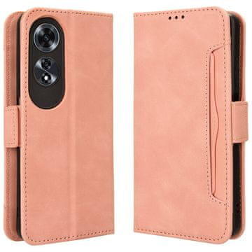 GS Preklopni ovitek za Oppo A60, reža za kartico, roza