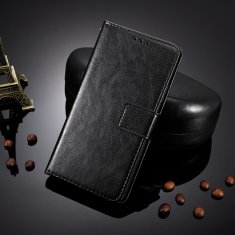 GS Ovitek denarnica Crazy Horse za OnePlus Nord CE 3 Lite 5G, črn