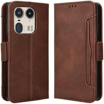 GS Ovitek za Motorola Edge 50 Ultra, reža za kartico, rjava